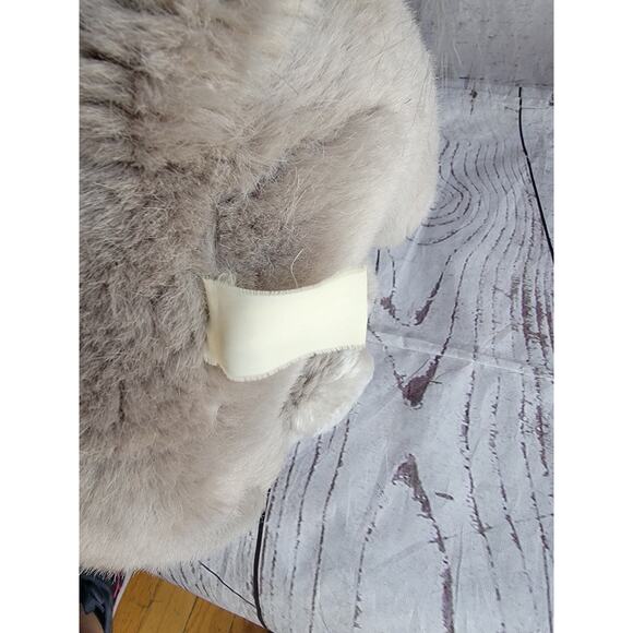 Vintage Fiesta Gray Elephant Plush Stuffed Animal Sitting Toy Floppy Ears 13in - Picture 7 of 8